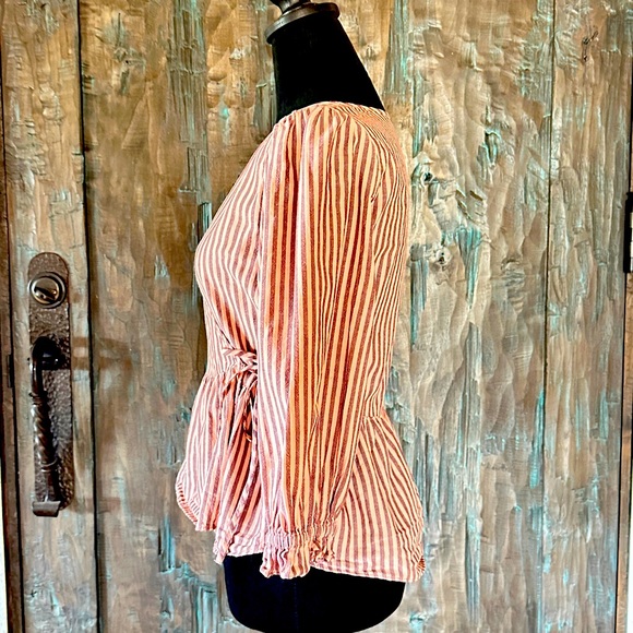 Madewell Cotton Wrap Top - Picture 5 of 6